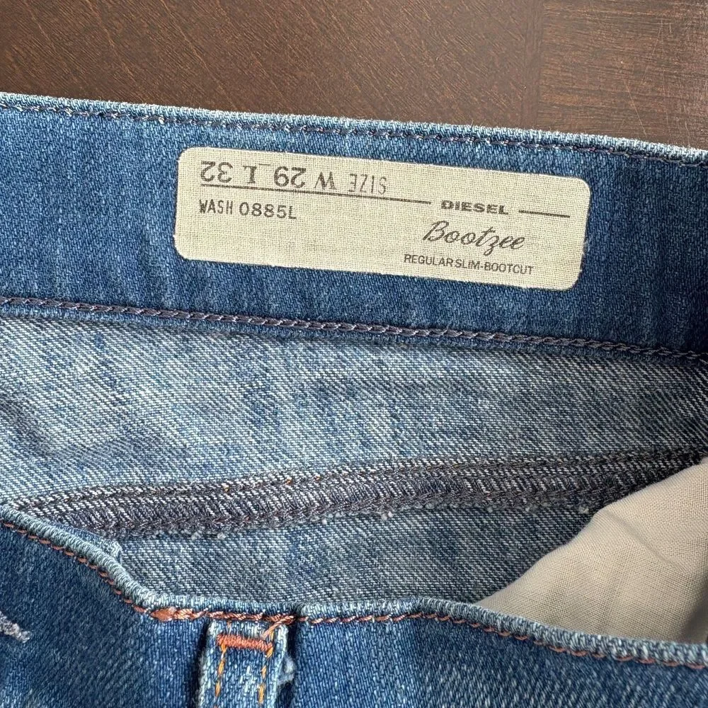 Diesel Jeans Mens Bootzee W 29 X L 32 Regular Slim Bootcut